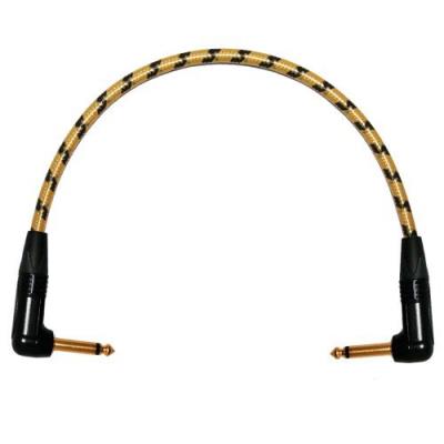 Designacable Np2Rxb-Soinve0050-Np2Rxb Câble Patch Guitare Jack 6.3Mm Coudé Jaune/Noir 0.5M