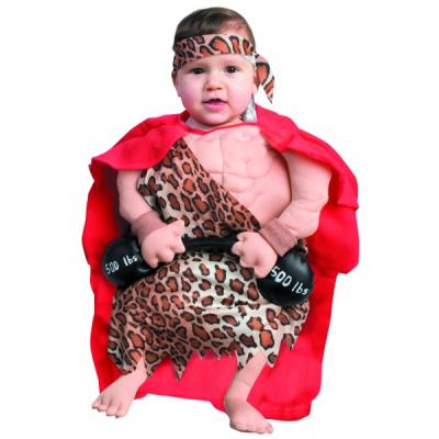 Costume de troglodyte musclé pour bébé - 0-6 mois