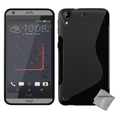 Housse etui coque pochette silicone gel fine pour HTC Desire 530 - NOIR