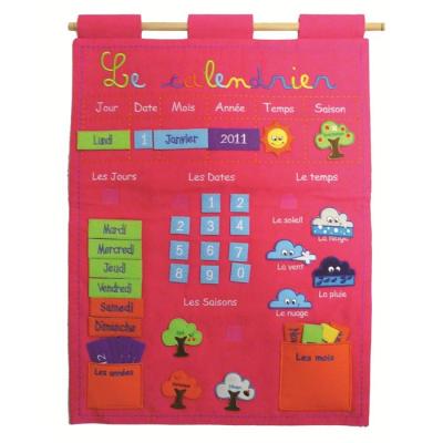 LUDI Panneau Calendrier Basic Rose