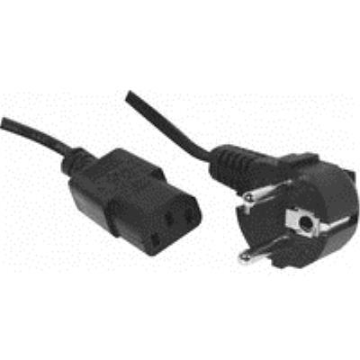 Dexlan Noir - Câble D'alimentation - 2 Pôles (M) Pour 2 Pôles (F) - 2.5 M - Europe