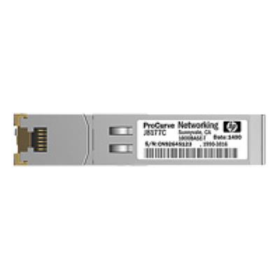 HPE X120 - Module transmetteur SFP (mini-GBIC) - GigE - 1000Base-T - RJ-45 - pour HP 3100; HPE 12504, 3600, 5500, 7506; FlexFabric 1.92, 11908, 12902; FlexNetwork MSR3048