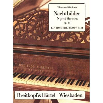 Partitions classique EDITION BREITKOPF KIRCHNER THEODOR - NACHTUBAILDER OP. 25 - PIANO Piano