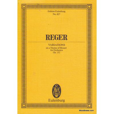 Partitions classique EULENBURG REGER M. - VARIATIONS ON A THEME OF MOZART FOR ORCHESTRA OP.132 - CONDUCTEUR Format poche