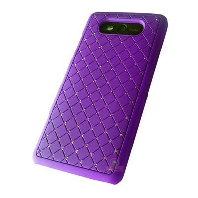 Coque rigide avec strass coloris violet Nokia Lumi