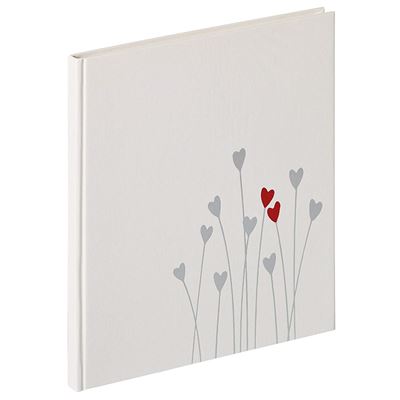 Walther design Livre d'hôtes Bleeding Heart - 23 x 25cm - blanc