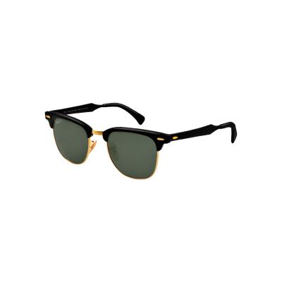 Ray-ban clubmaster aluminium noir/arista gris polarisé - small-medium
