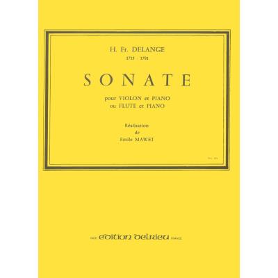 Partitions classique EDITION DELRIEU DELANGE - SONATE - VIOLON Violon