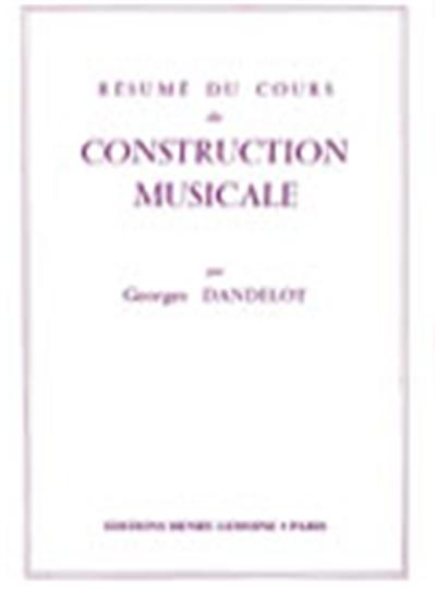 RESUME COURS CONSTRUCIONMUSICALE