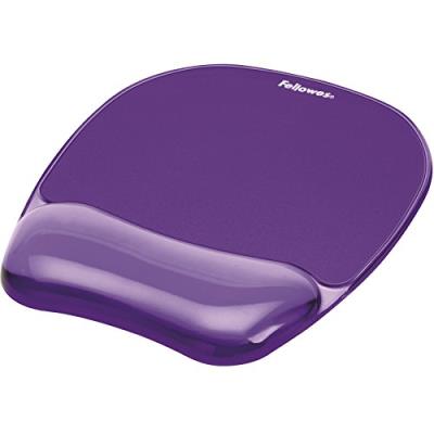 Fellowes 91441 Tapis de souris Repose-poignet ergonomique Crystal Gel Violet