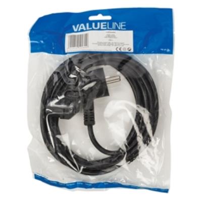 Câble dalimentation schuko mâle coudé - iec-320-c13 coudé 3.00 m noir valueline