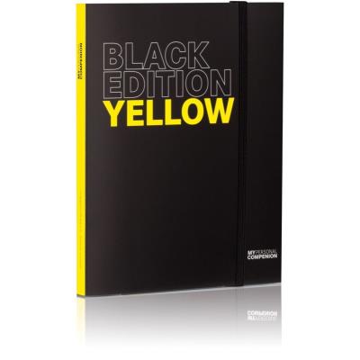 Bloc-notes A5 ''My Personal Compenion'' - ''Black Edition'' Yellow