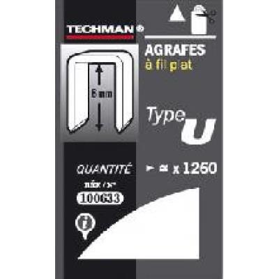 Techman - Agrafes 10 Mm - Type U - Image 1