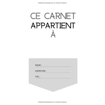 Répertoire Alphabétique A4: Carnet en ordre