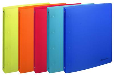 Classeur Exacompta 4 annx polypro 32x26,8cm Linicolor Dos 40mm Coloris assortis