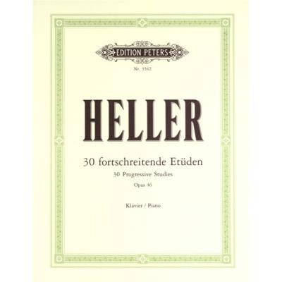 Méthodes et pédagogie EDITION PETERS HELLER STEPHEN - 30 PROGRESSIVE STUDIES OP.46 - PIANO Piano