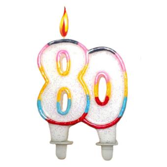 Bougie Anniversaire 80 Ans Article De Fete Achat Prix Fnac
