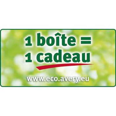 Boîte de 1200 étiquettes blanches multi usages, 70 x 70 mm