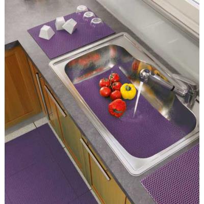 Tapis égouttoir à vaisselle 65x43 TUBULO prune
