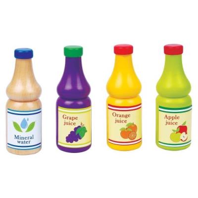 New classic toys - 0627 - jeu d'imitation - cuisine - ensembles de 4 bouteilles de boisson