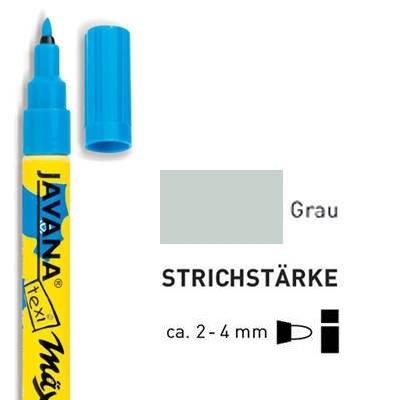 C.kreul textilmarker javana texi m?x medium, grau 90770