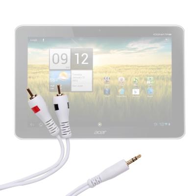 DURAGADGET - Câble audio stéréo jack 3,5 mm pour tablette Acer Iconia Tab A210