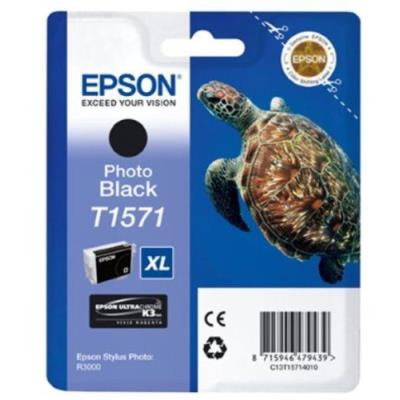 Epson T1571 Cartouche D'Encre D'Origine Noir Photo