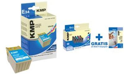 KMP E108 - cyaan - inktcartridge (alternative for: Epson T0712)