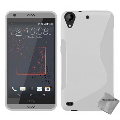 Housse etui coque pochette silicone gel fine pour HTC Desire 530 - BLANC