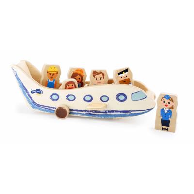 Avion avec figurines en bois Scott