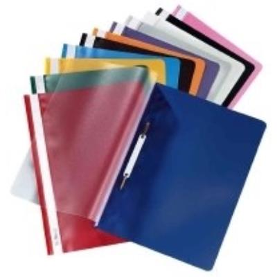 Herlitz - Chemise Lamelle, A4, En Film Pp, Marron, Couverture Avant Transparente En Pack De 10 Pièces (10839710)
