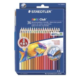 Faber-Castell Eau Couleur Crayons Avec Peinture Pinceau Pack De 24 Assorti 