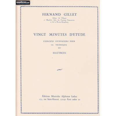 Méthodes et pédagogie LEDUC GILLET - 20 MINUTES D'ETUDE - HAUTBOIS Hautbois