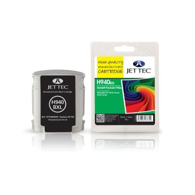 Jet tec c4906ae cartouche jet d'encre remanufacturÃ©e pour hp hp940xl/c4906ae haute capacitÃ© 78 ml noir