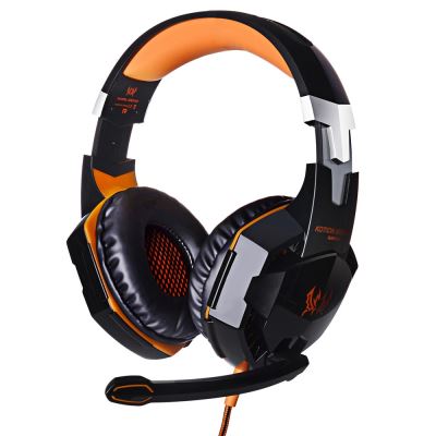 Casque Gaming KOTION EACH G2000 Basses profonde Stéréo Microphone - Orange