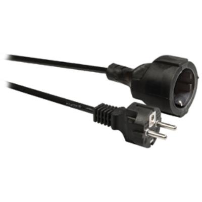 Câble dalimentation schuko mâle droit - schuko femelle droit 5.00 m noir valueline