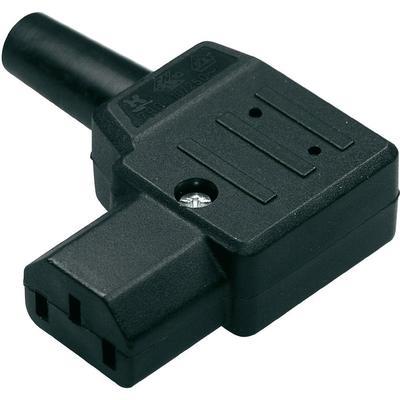 Connecteur secteur kaiser 790 sw c c13 femelle coudé nombre de pôles 2 + pe 10 a noir 1 pc(s)