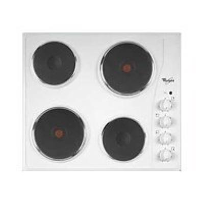 Whirlpool AKM332BL - Table de cuisson électrique - 4 plaques de cuisson - largeur : 58 cm - profondeur : 50 cm - blanc