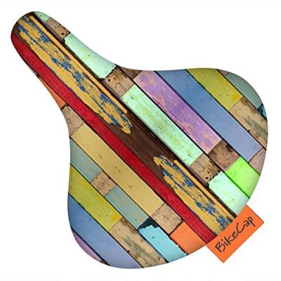 Sattel-stu couvre-bois de démolition pour selle de vélo jaune rouge marron taille l