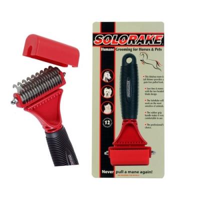 Sologroom solorake outil de pansage pour chevaux, chiens et animaux domestiques