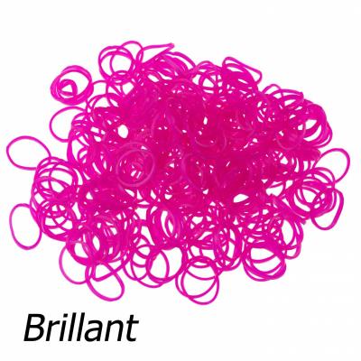 300 élastiques Loom - Fuchsia brillant