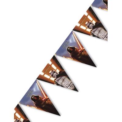 Guirlande de drapeaux en plastique Star Wars Procos