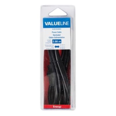 Câble dalimentation schuko mâle droit - iec-320-c13 2.00 m noir valueline