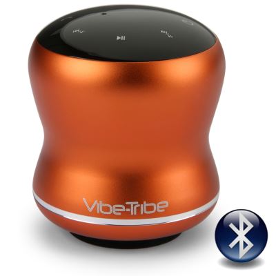 Vibe-Tribe Mamba Tango Orange: 18 Watt Haut-parleurs a Vibration Sans Fil, Bluetooth, Ecran Tactile, Connexions en série & Mains-libres