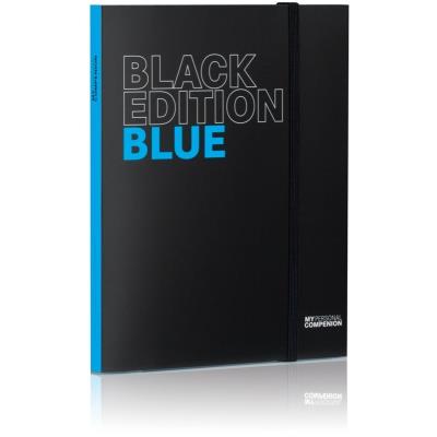 Bloc-notes A5 ''My Personal Compenion'' - ''Black Edition'' Blue