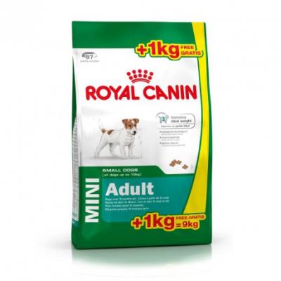 Royal canin - mini adult - 8 + 1 kg gratuit