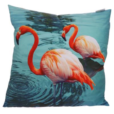 Coussin ou Oreiller Flamants roses sur lac