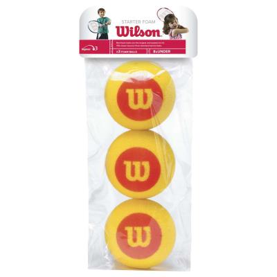 Wilson wrz258900 lot de 3 balles en mousse pour débutants