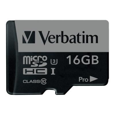 Verbatim PRO - flashgeheugenkaart - 16 GB - microSDHC UHS-I