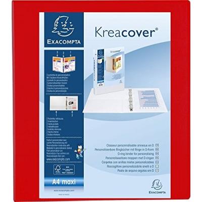 Exacompta Classeur PP personnalisable Kreacover - 4 anneaux en D 40mm - A4 maxi - vue 3